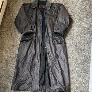 Woolrich Vintage Dark Gray Trench Coat